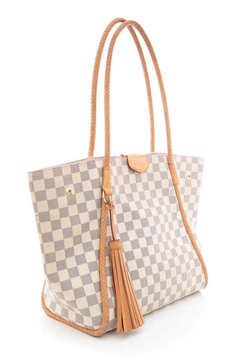 Louis Vuitton White Damier Azur Propriano Tote Handbag