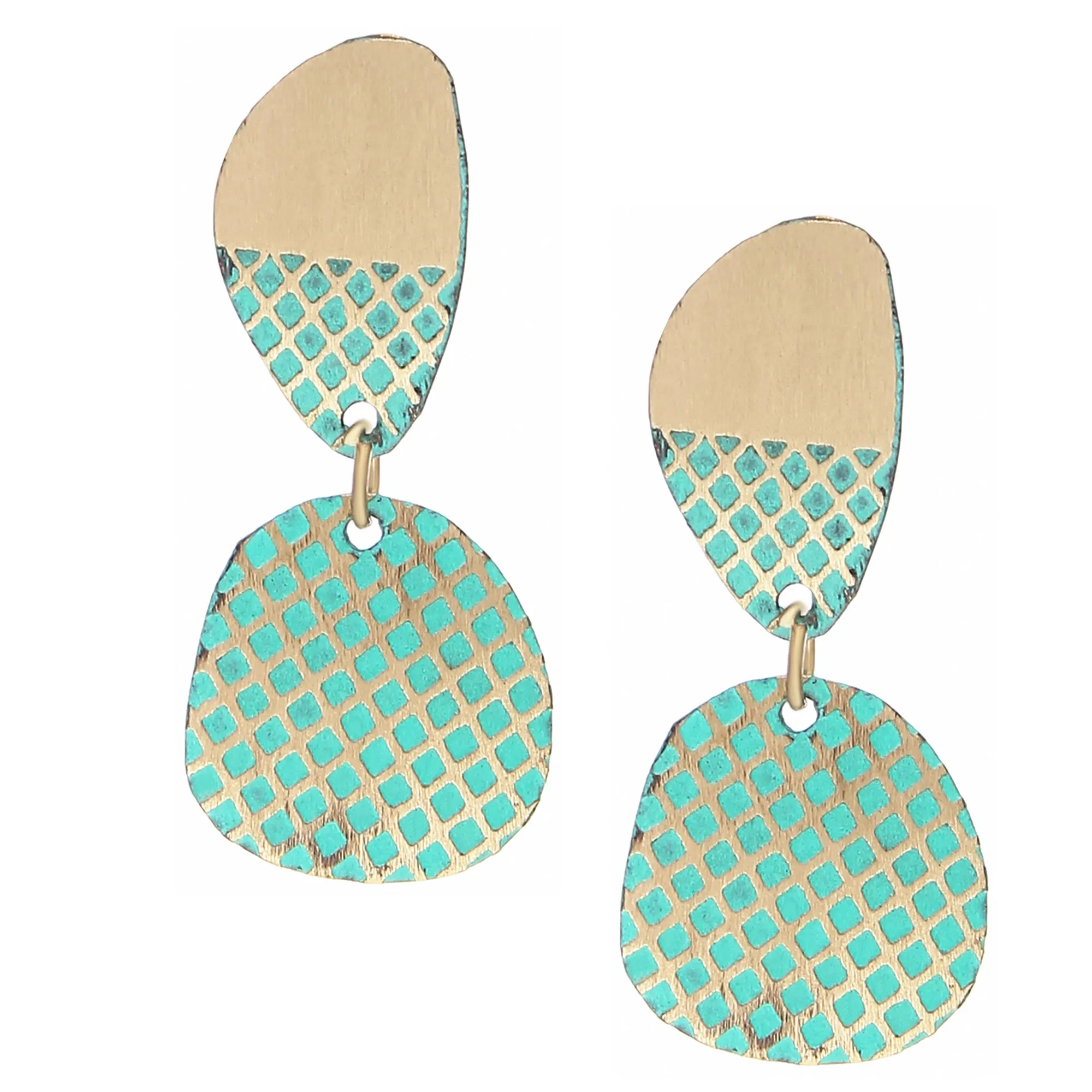 Maya earrings, green