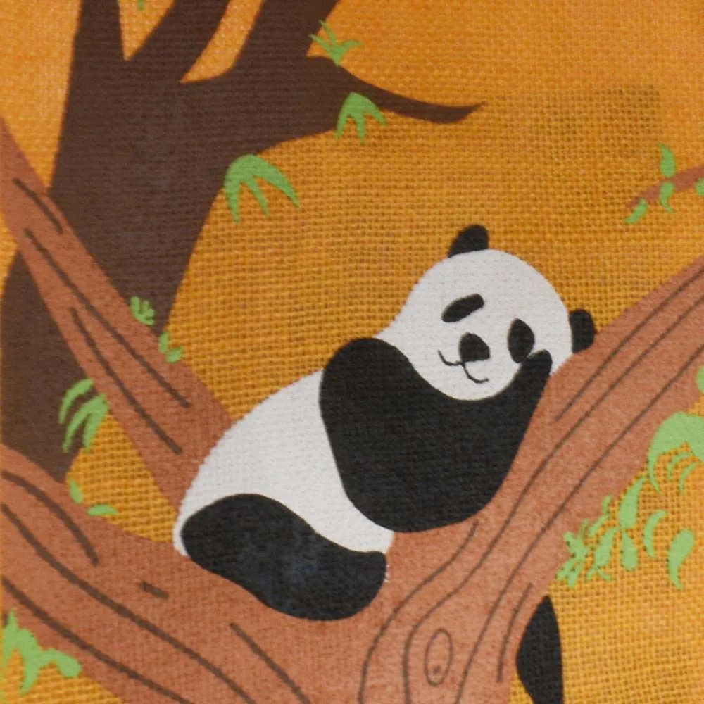 Medium Jute Shopping Bag by Shared Earth - Giant Panda