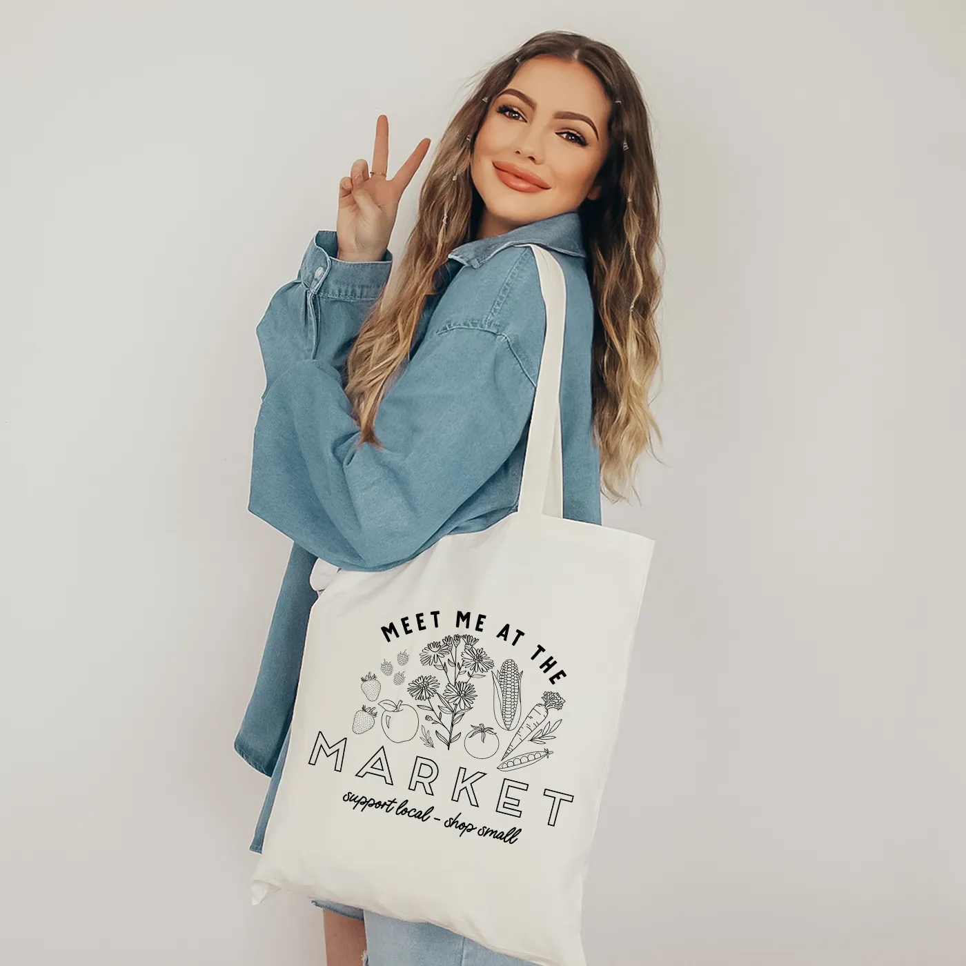 Meet Me At The Market Tote Bag