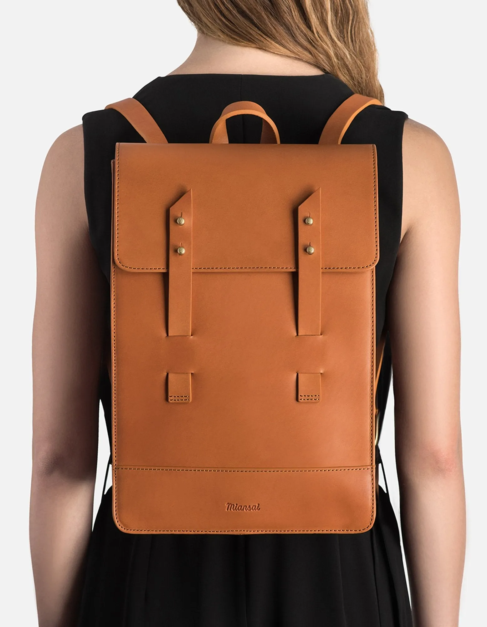 Mini Harbour Rucksack, Tobacco