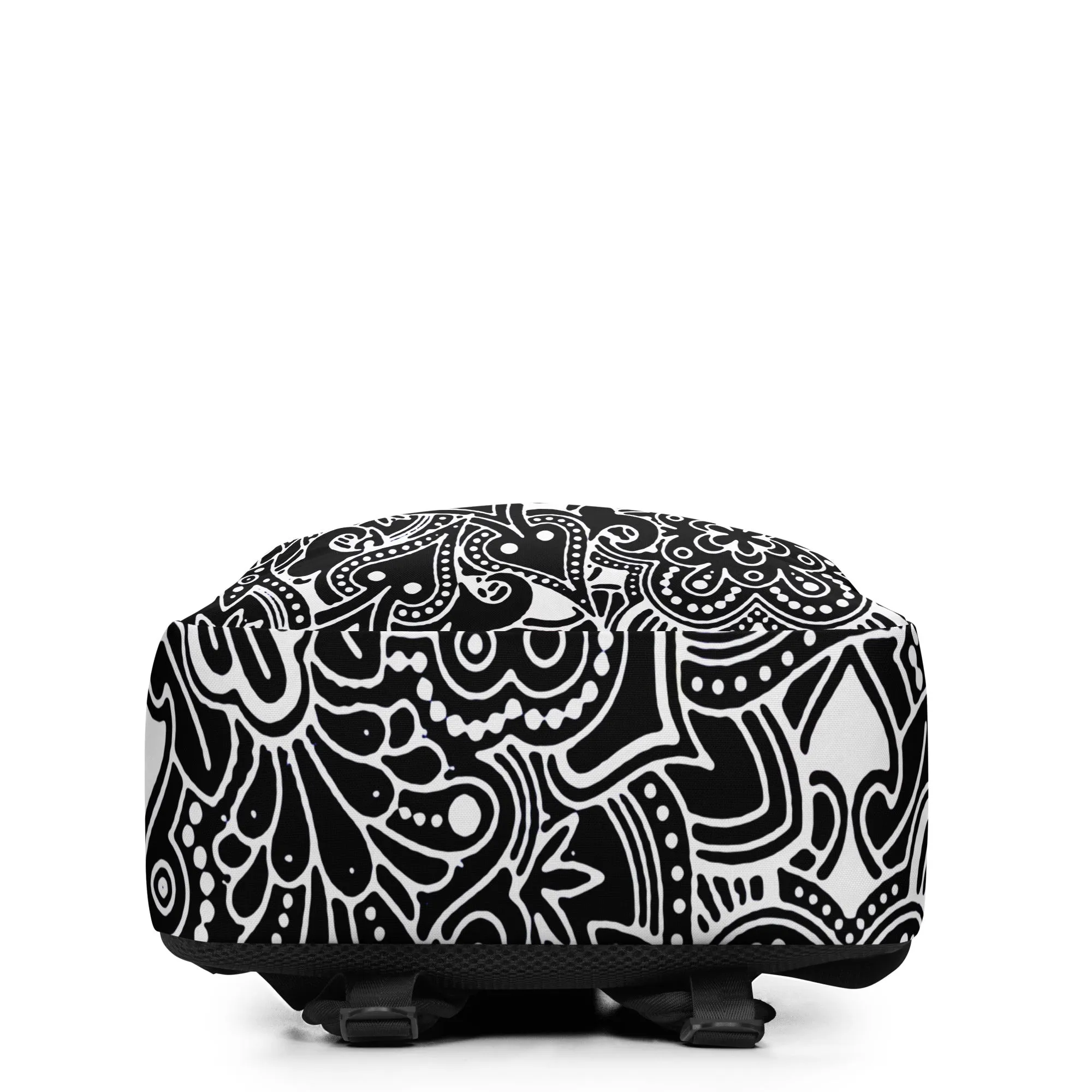 Minimalist Backpack Artsy Paisley Design