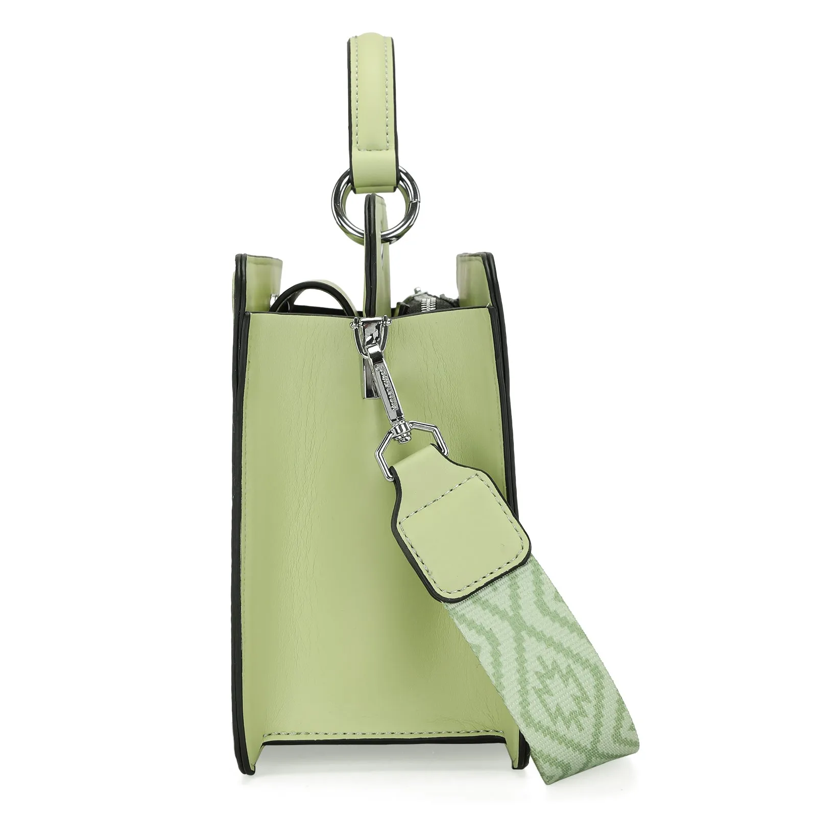 MWF1052-8120   Montana West Embroidered Aztec Tote/Crossbody With Mini Pouch - Lime