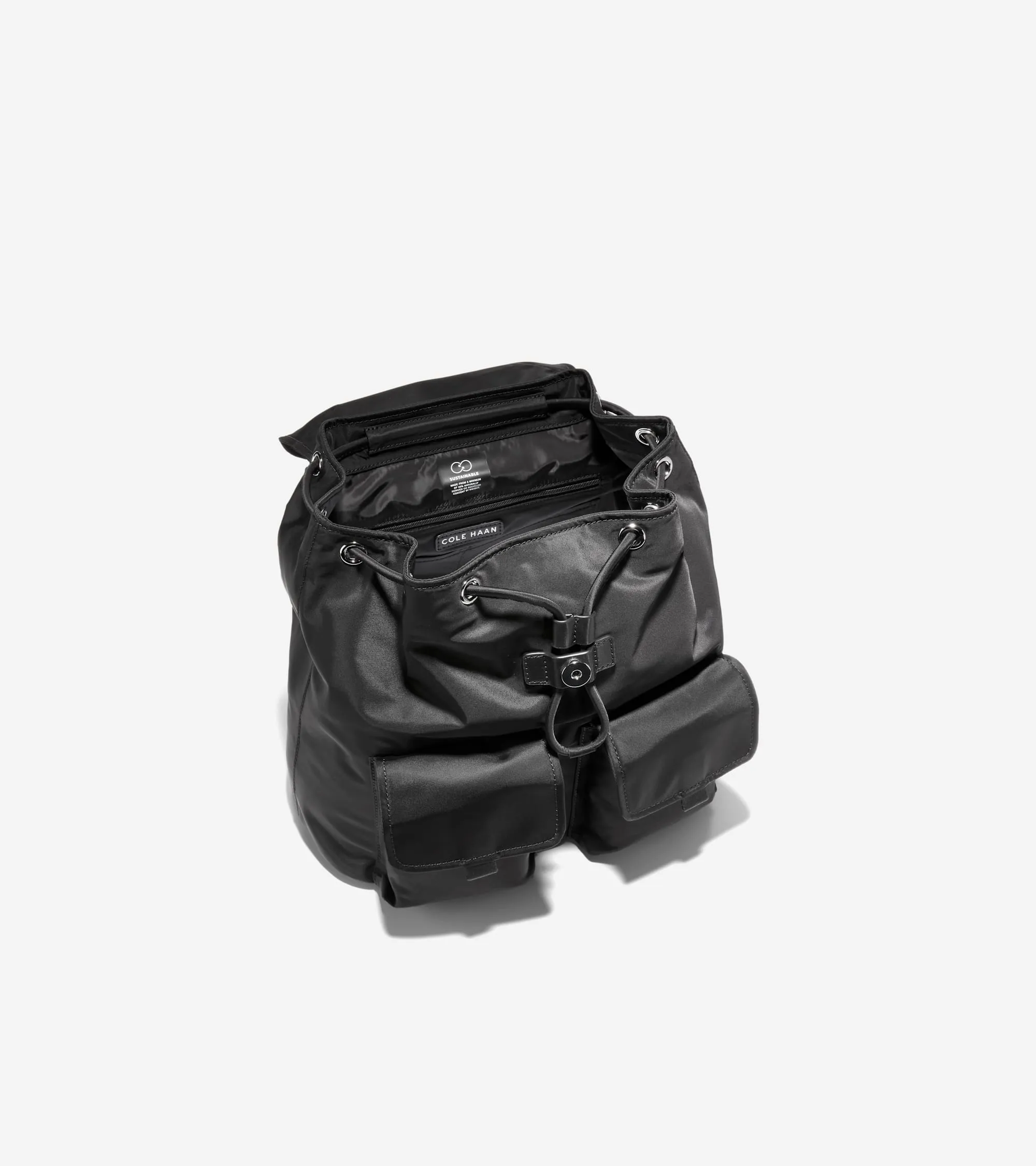 Nylon Flap Backpack