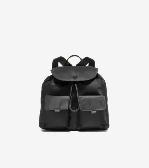 Nylon Flap Backpack