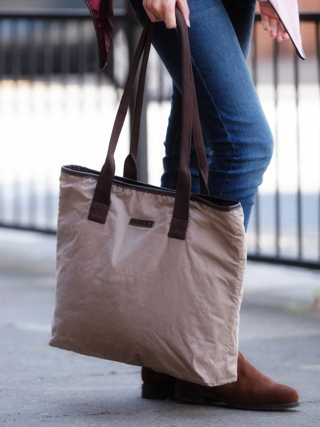 Oversized Tote Bag - Grey