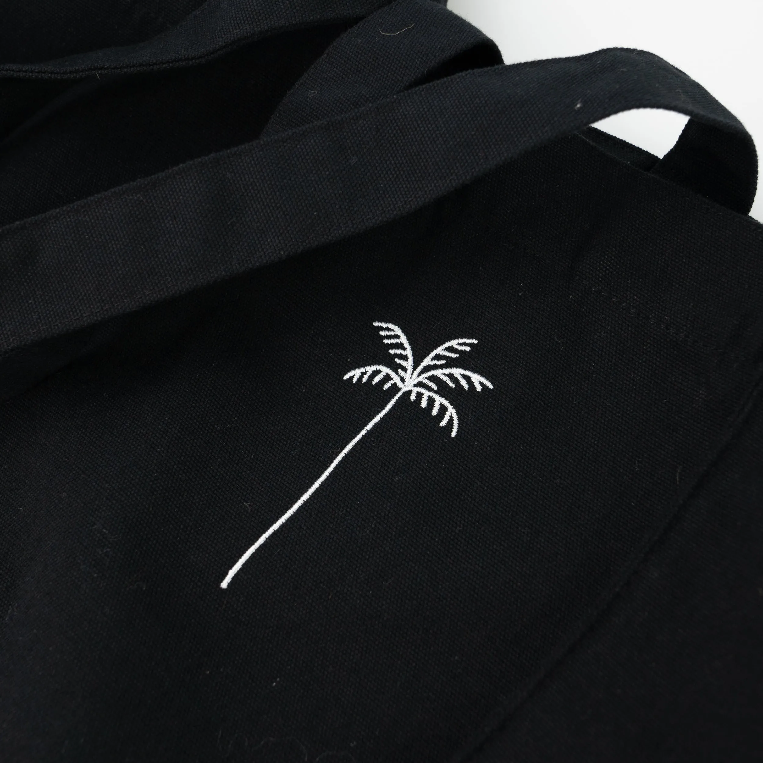 Palm Tree Embroidered Tote Bag