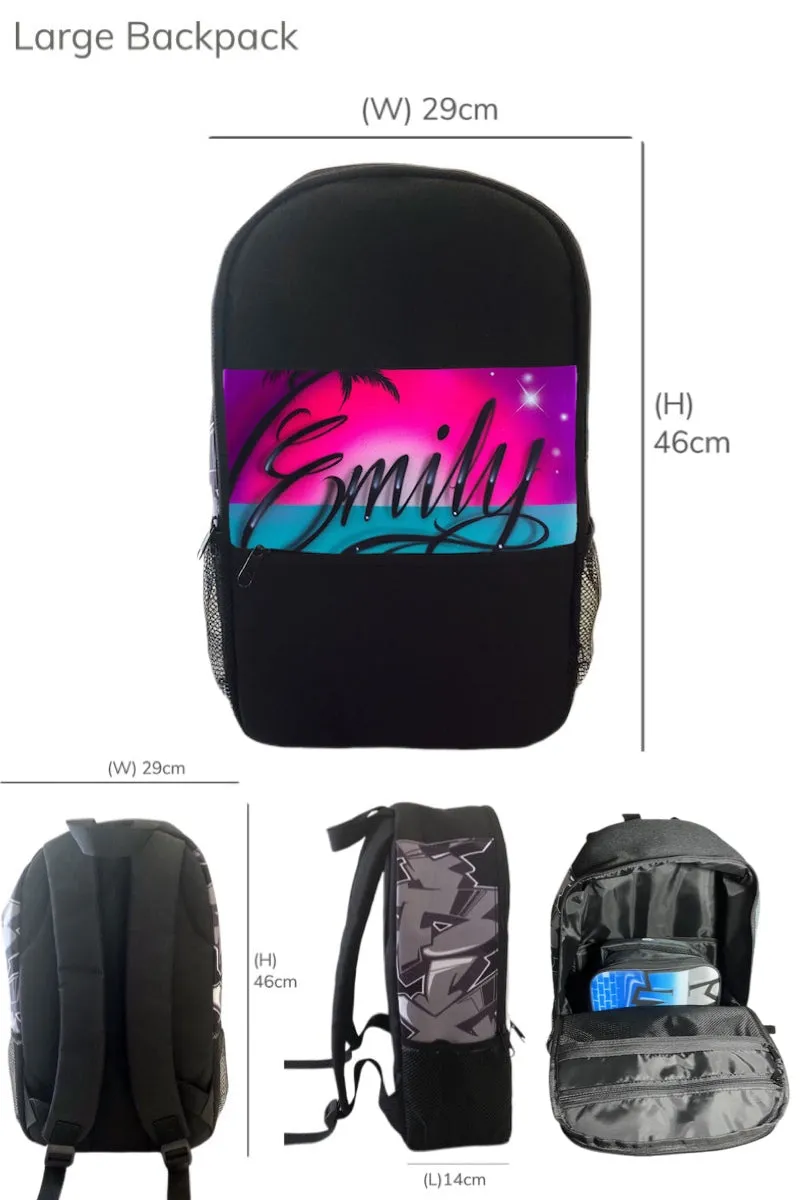 Paradise Script - Custom Combo (2) 1x TruckerCap, 1x Backpack, 1x Lunchbox