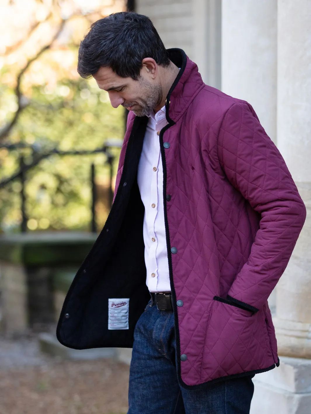 Rag Quilted Fleece Jacket - Burgundy