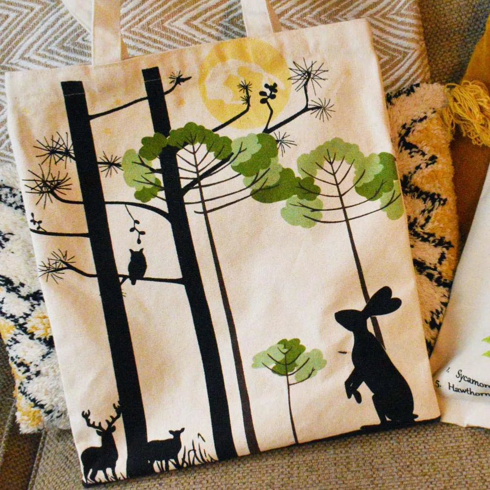 Recycled Cotton Tote Shopping Bag by Shared Earth - Hare & Moon