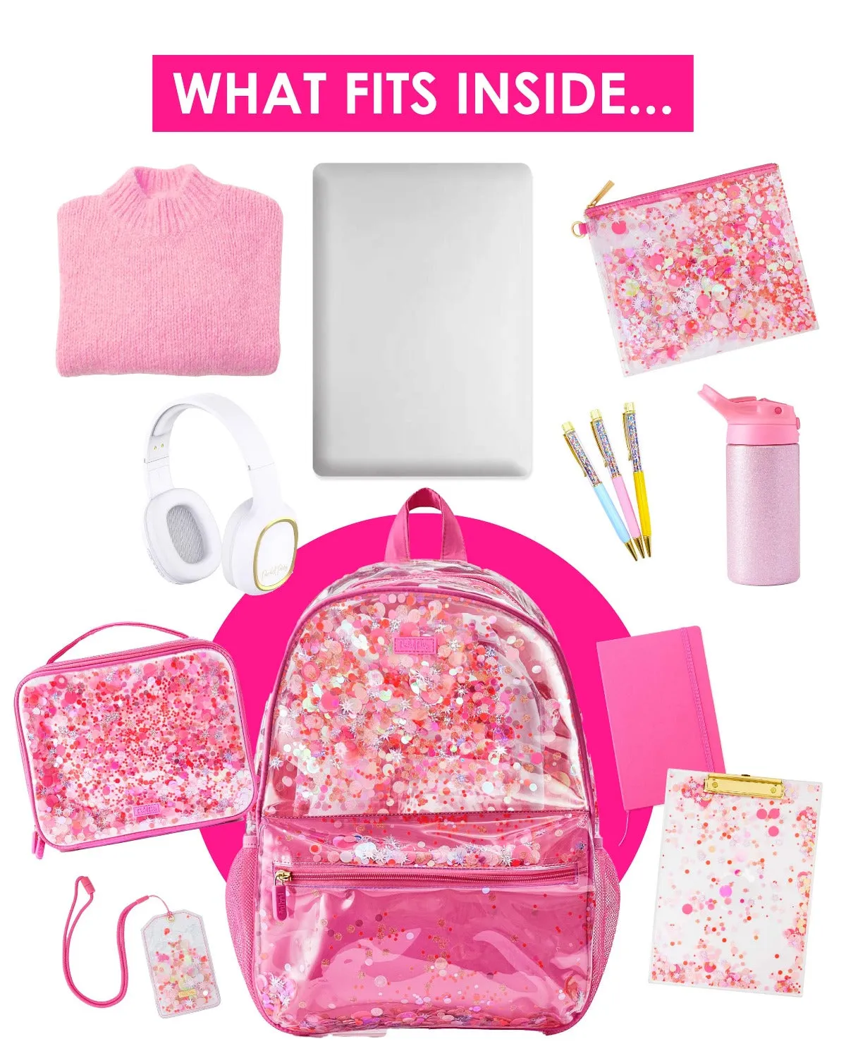 Sweet Tart Confetti Backpack & Lunch Box Bundle