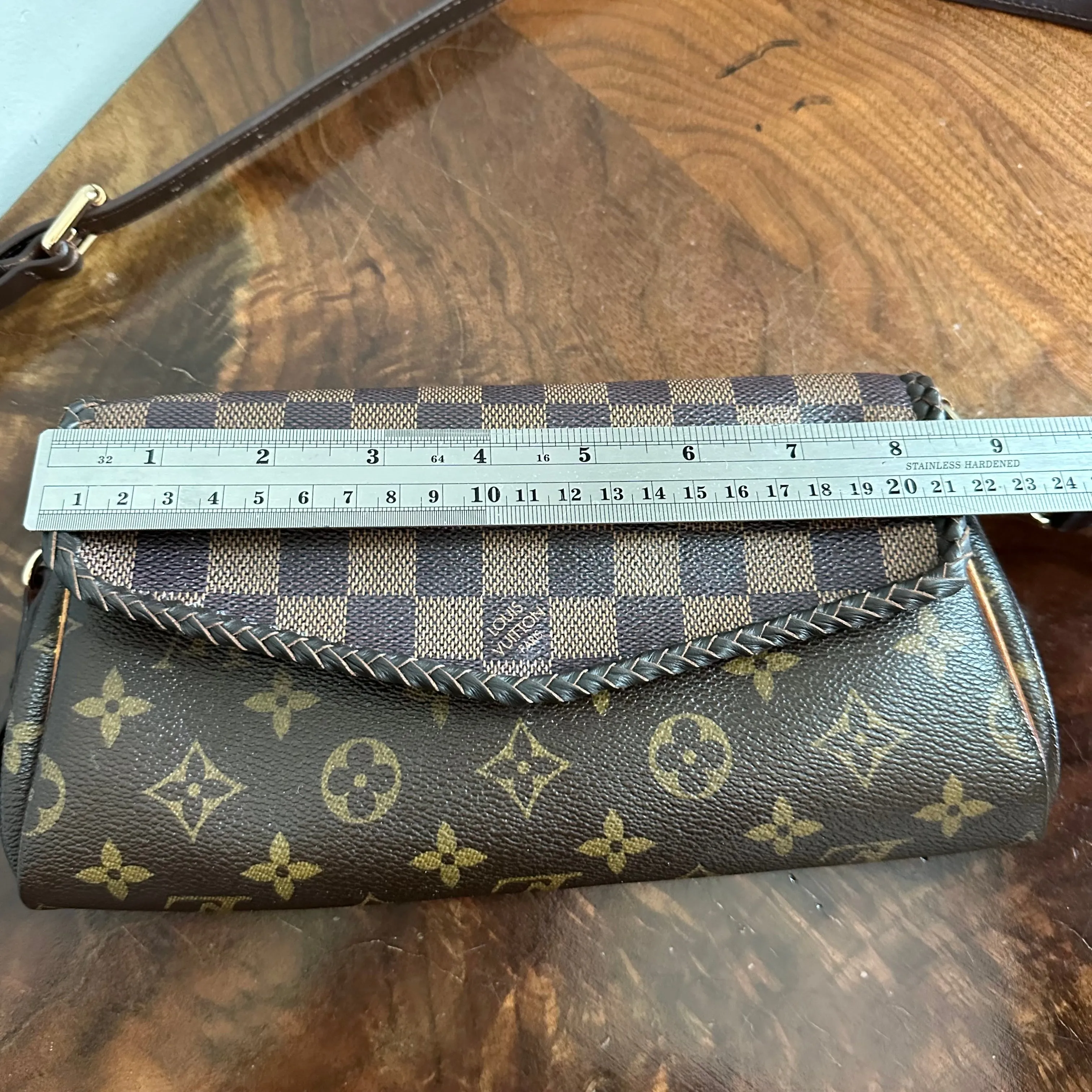 The Junco Crossbody Bag - Vintage Monogram/Damier Mix