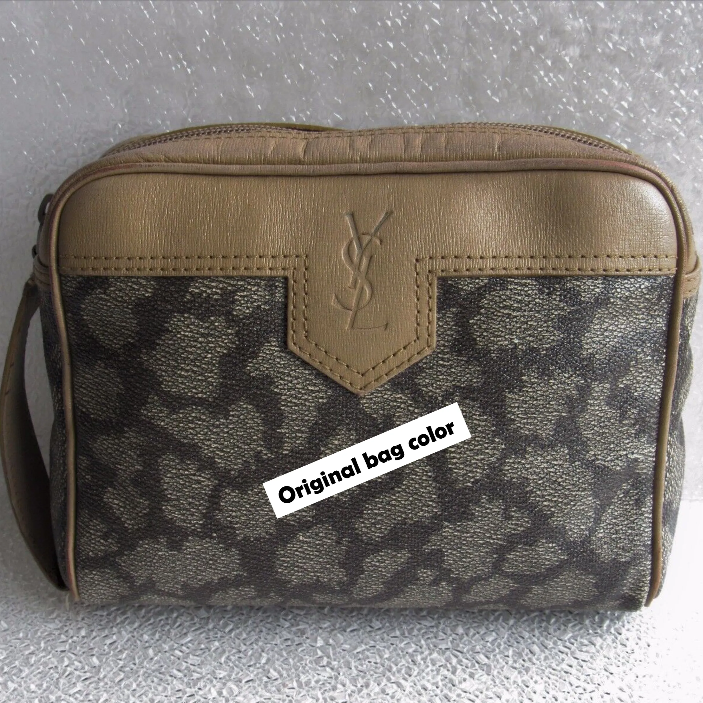 The Junco Crossbody - Vintage Yves Saint Laurent (YSL) in Giraffe Print