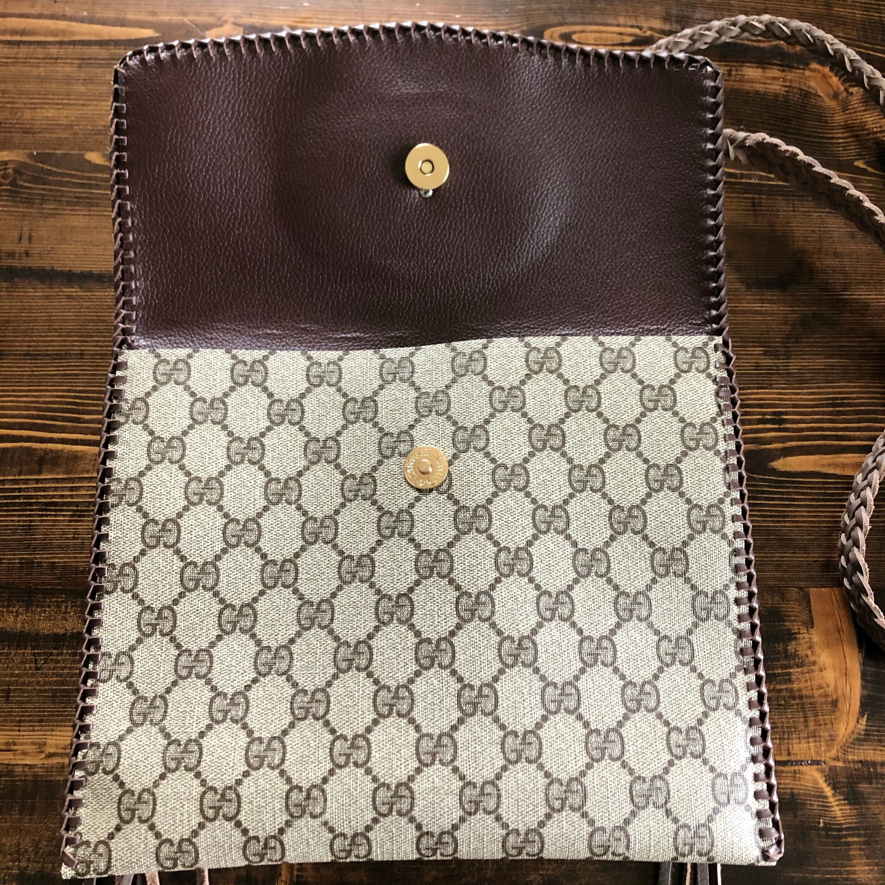 The Robin - Vintage GG Crossbody with Concho Snap