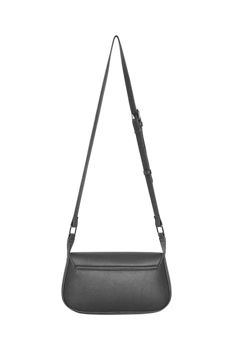 VENICE STRUCTURED BLACK CROSSBODY HANDBAG