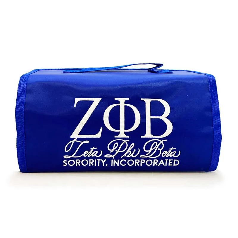 Zeta Phi Beta ΖΦΒ Travel Makeup/Cosmetic/Toiletry Bag