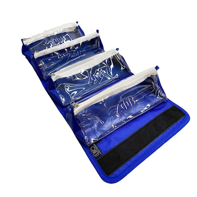 Zeta Phi Beta ΖΦΒ Travel Makeup/Cosmetic/Toiletry Bag